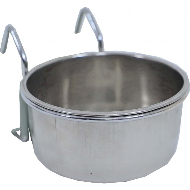 RVS Voerbak met Houder Universeel - 8 cm