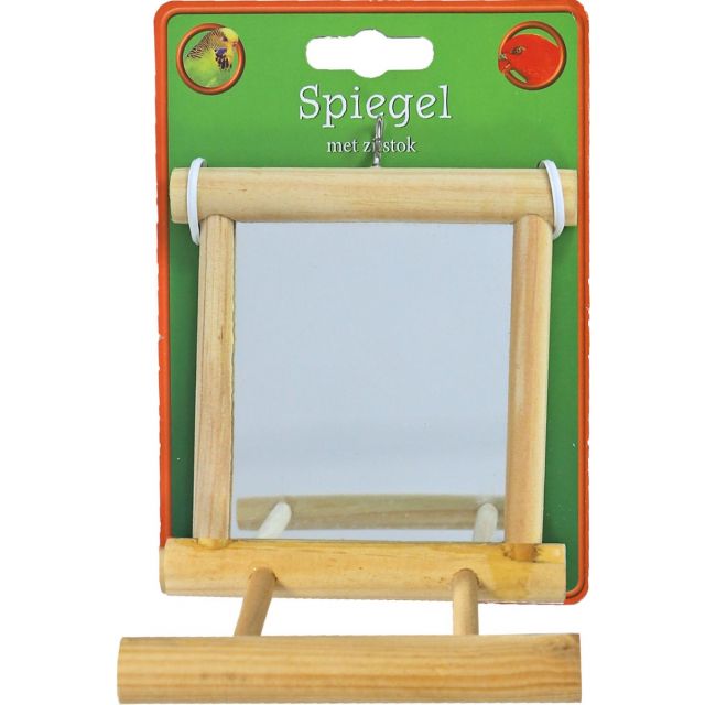 Boon Spiegel Vierkant Met Zitstok 