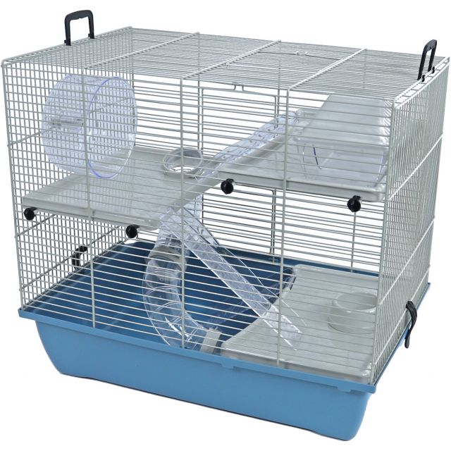 Interzoo Hamsterkooi Pinky 3 Pastel  Blauw