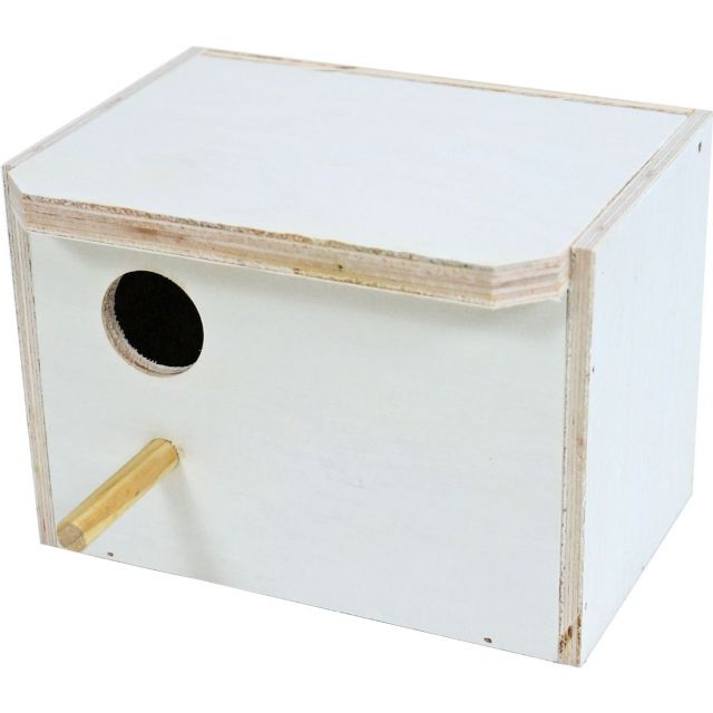 Boon Broedblok Voor Mezen, Lang Met Rond Gat.- 12,5 x 17,5 x 17,0 cm