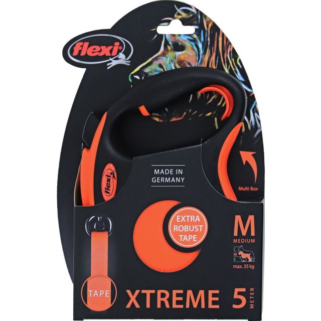 Flexi Rollijn EXTREME Tape Medium Oranje -5 meter