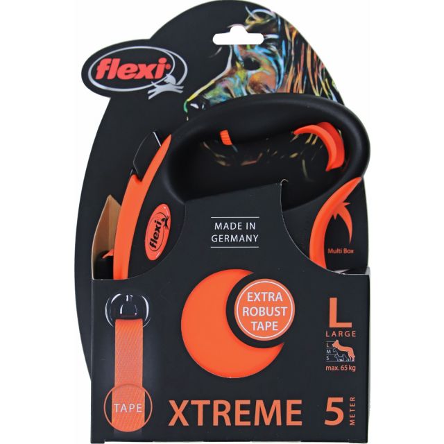 Flexi Rollijn EXTREME Tape Large Oranje -5 meter