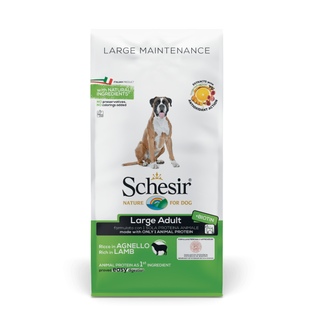 Schesir Hond Dry Large Main. Lamb-12 kg  