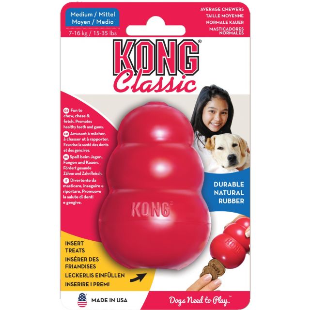 KONG Classic Rood  Medium -5,5x5,5x9 cm