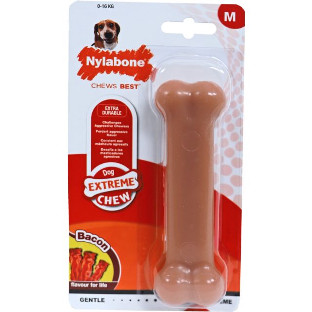 Nylabone Durable Chew Bacon tot 15 kg