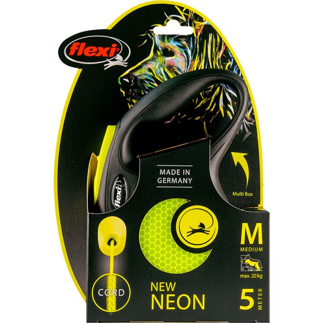 Flexi Rollijn NEW NEON Cord M - 5 meter