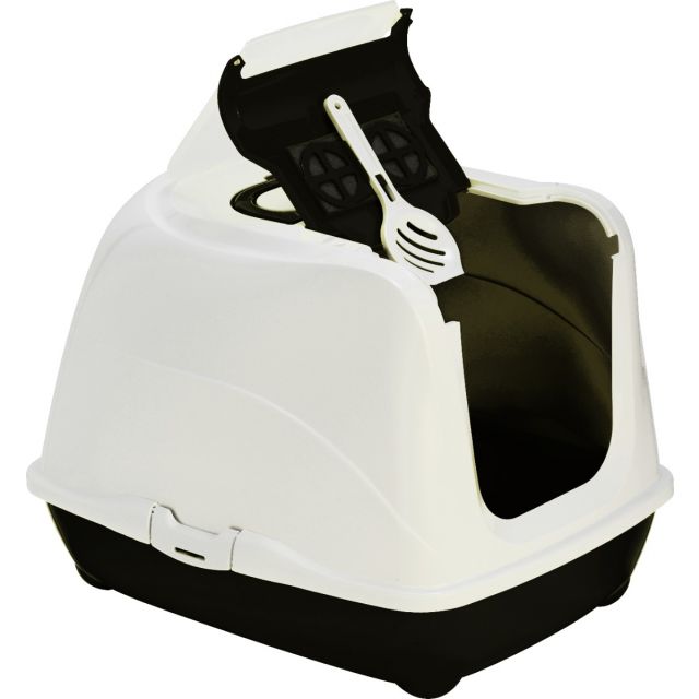 Moderna Kattentoilet Flipcat Zwart/Wit  -50 cm 