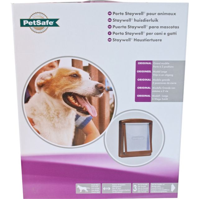 Petsafe Hondenluik Bruin & Transparant 775