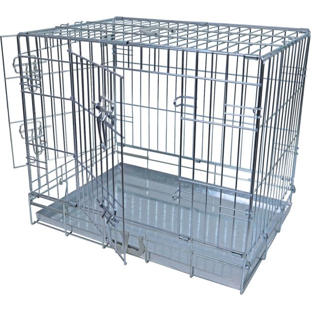 Boon Draadkooi 2-Deurs Premium Verzinkt Met Metalen Lade, 60x43x52 cm.