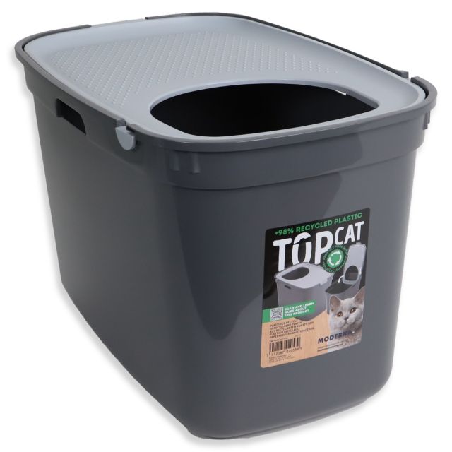 Moderna Kattentoilet Top Cat Cool Grey/Titanium Grey