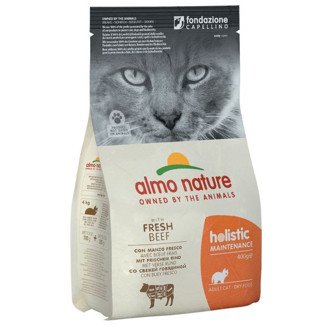 Almo Nature Holistic Cat Rundvlees & Rijst -400 gram