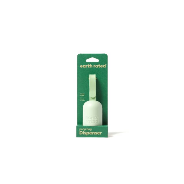 Earth Rated Poepzakhouder Geurloos Met 15 Poepzakjes -4,5x4,5x7 cm 