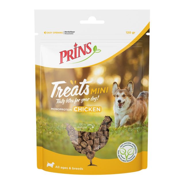 Prins Treats Dog Chicken Mini -120 gram