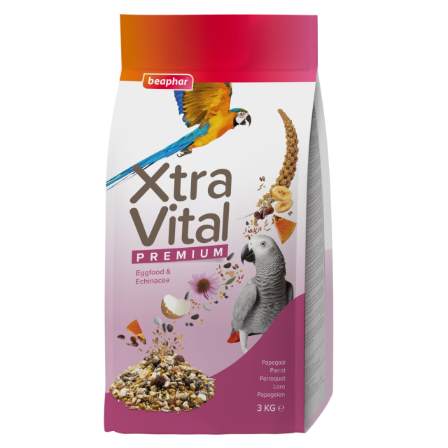 Beaphar Xtravital Papegaaienvoer - 3 kg   