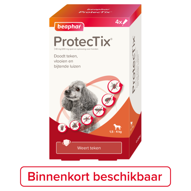 Beaphar ProtecTix Hond -1.5-4 kg -4 pip