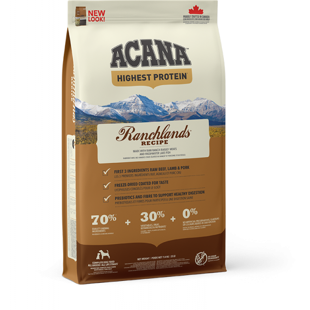 Acana Highest Protein Ranchlands Dog -11.4 kg