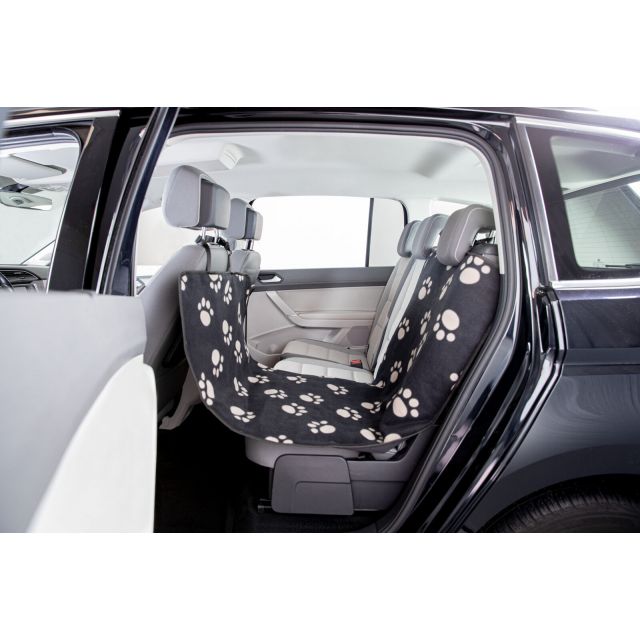 Trixie Autodeken Nylon / Fleece Zwart / Beige -145x65 cm