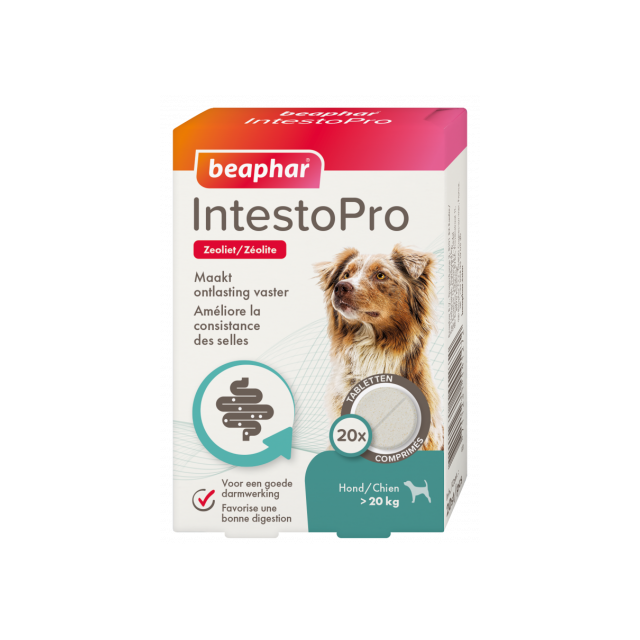 Beaphar InestoPro Hond >20 kg (bij dunne ontlasting) -20 tbl