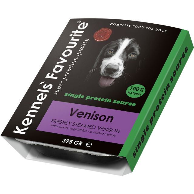 Kennels Favourite Steamed Venison -10 x395 gram 