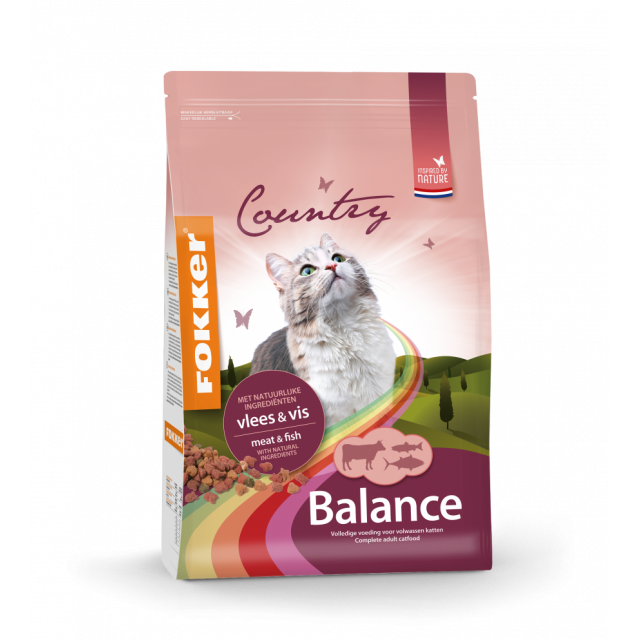 Fokker Kat Country Balance Vlees & Vis - 10 kg  