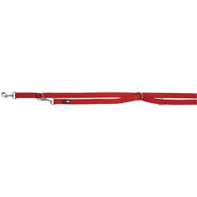 Trixie Premium Verstelbare Riem  Tweelaags  XS-S  -2,00 m/15 mm Rood
