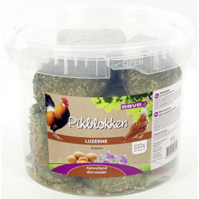 Esve Pikblok Kippen Emmer -8 stuks