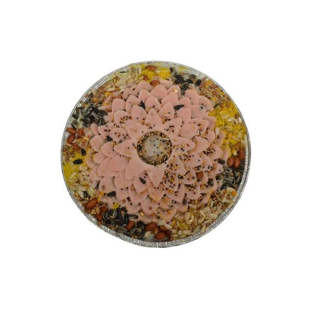Tweetfeed Vogeltaart Bloem Roze -Ø24cm ca. 900gram