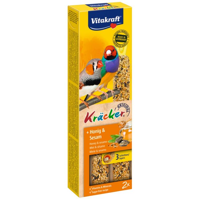 Vitakraft Exoten Kracker Honing/ sesam -2 in 1 