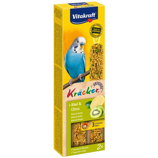 Vitakraft Parkiet Krackers Kiwi / Citrus -2 in 1 