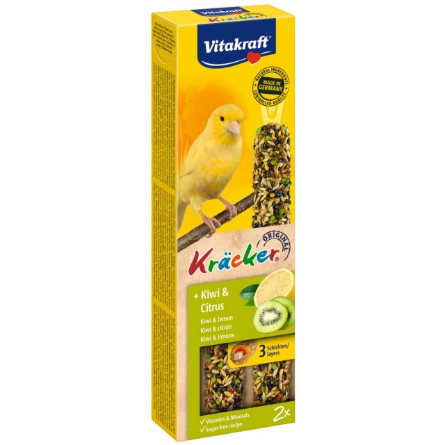 Vitakraft Kanarie  Kracker Kiwi/ Citrus -2 in 1