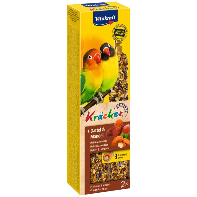 Vitakraft Agaporniden Kracker Dadel & Amandel -2 in 1
