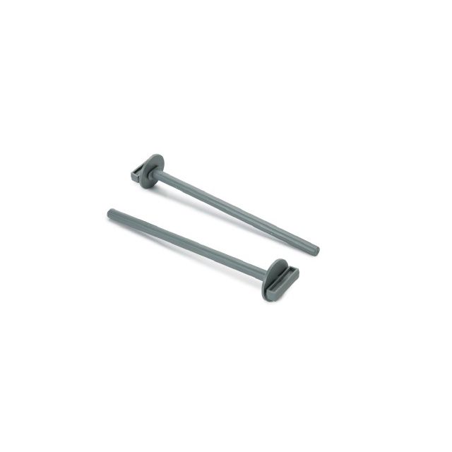 Beeztees Zitstokjes + Houder Grijs 22 cm - 2 stuks 