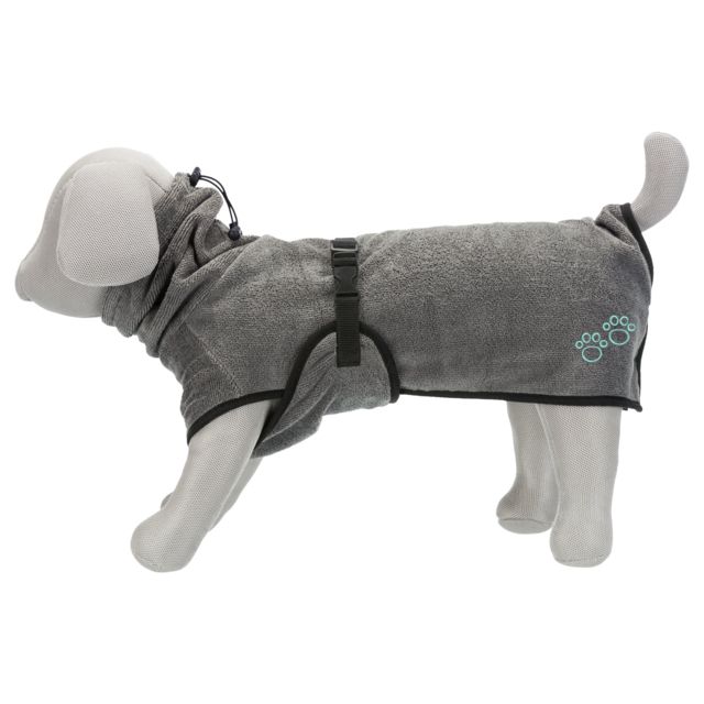 Trixie Badjas M -50 cm  Grijs
