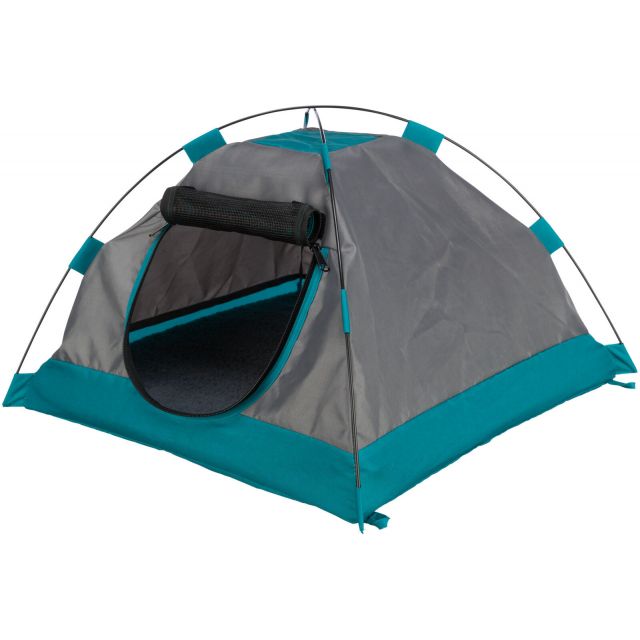 Trixie Tent Voor Honden Donkergrijs/ Petrol  -110x75x80 cm   OP=OP