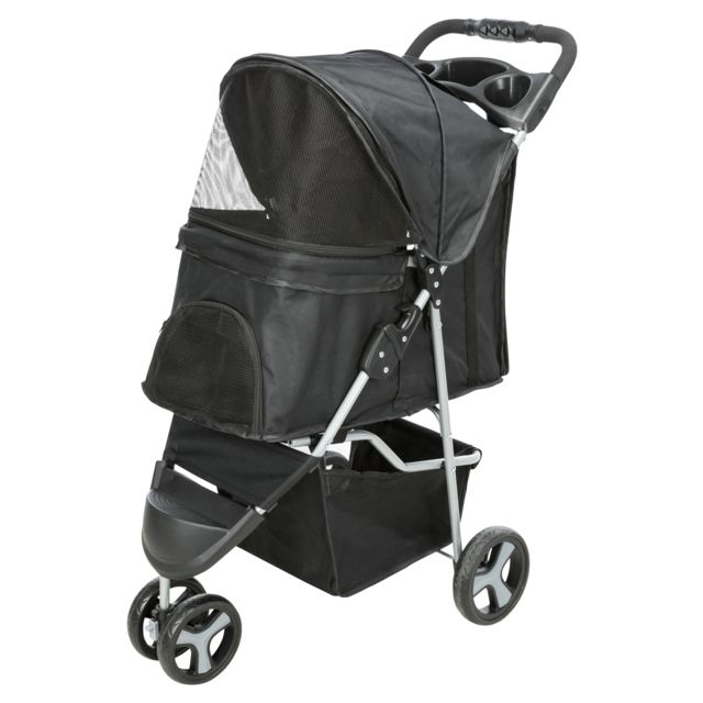 Trixie Hondenbuggy Zwart- 80x47x100 cm -Voor Honden tot 11 kg 