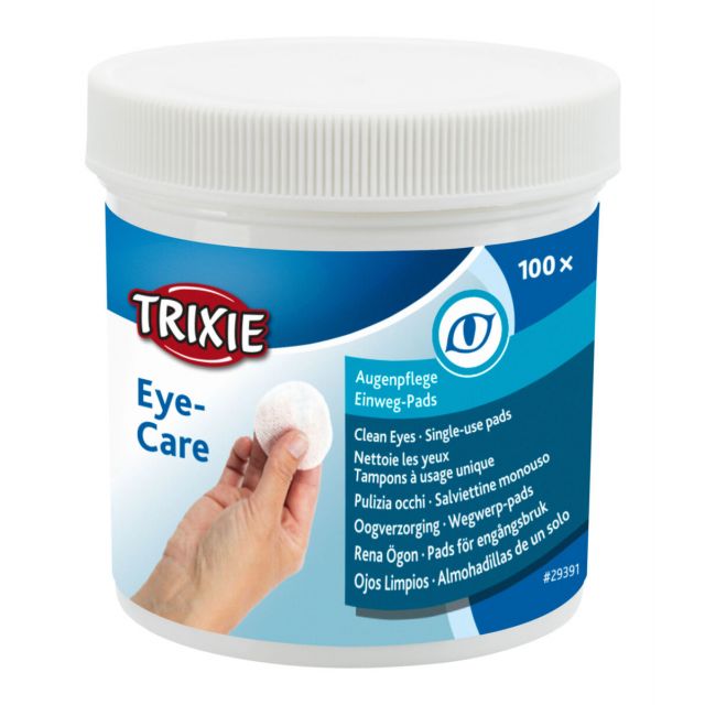 Trixie Eye Care Reinigingspads Voor Ogen -100 stuks  OP=OP