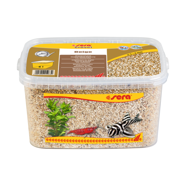 Sera Gravel Beige 2-4 mm -3 ltr