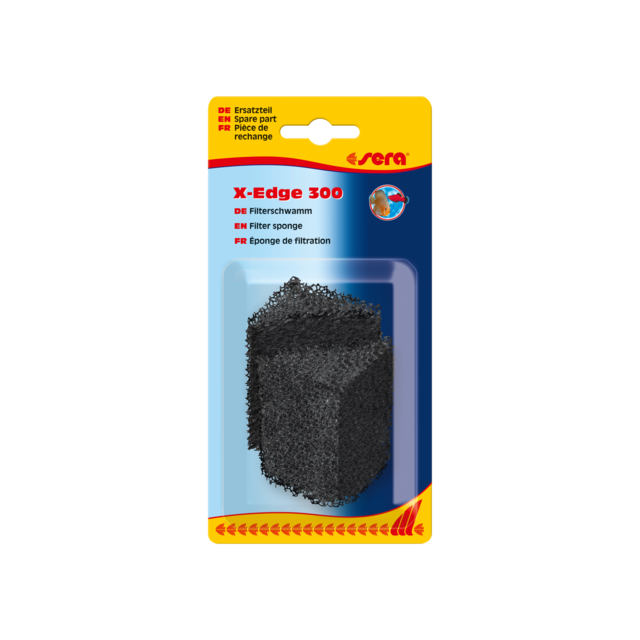 Sera Filterspons Zwart Voor X-Edge 300 -2 stuks