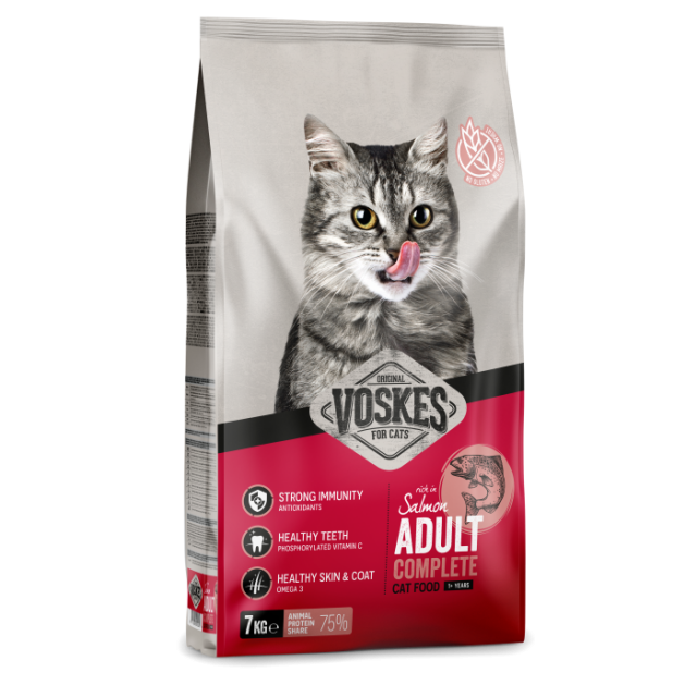 Voskes Kattenbrokken Adult Zalm -7 kg 