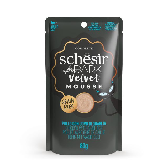 Schesir After Dark Velvet Kat Kip&Kwartelei Mousse -80gr
