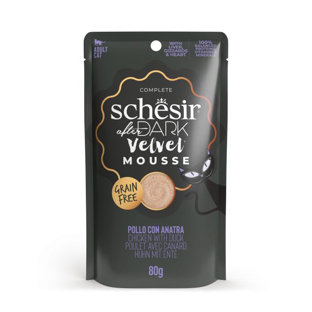 Schesir After Dark Velvet Kat Kip&Eend Mousse -80gr