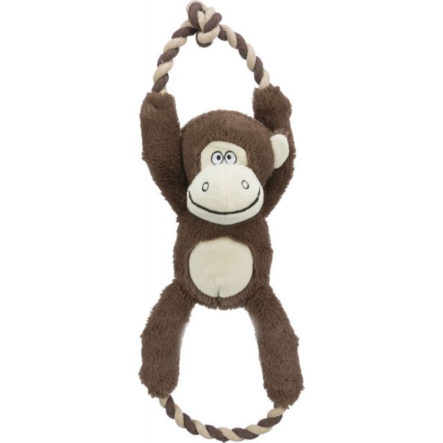 Trixie Aap Pluche/Touw -40 cm 