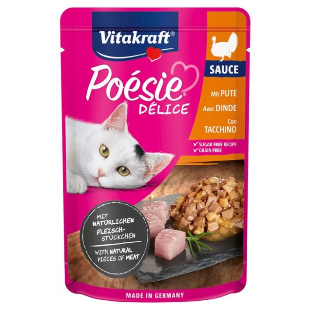 Vitakraft Poesie Deli Sauce Kalkoen -85 gram