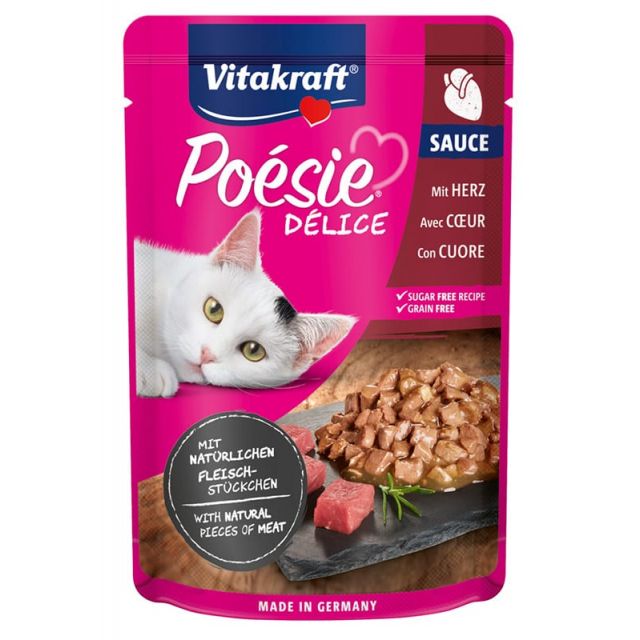 Vitakraft Poesie Deli Sauce Hart -85 gram