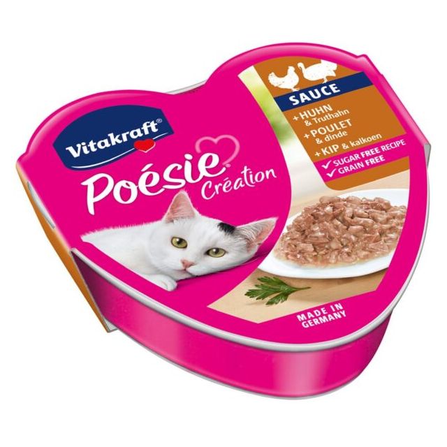 Vitakraft Poesie Creation Kip & kalkoen -85 gram