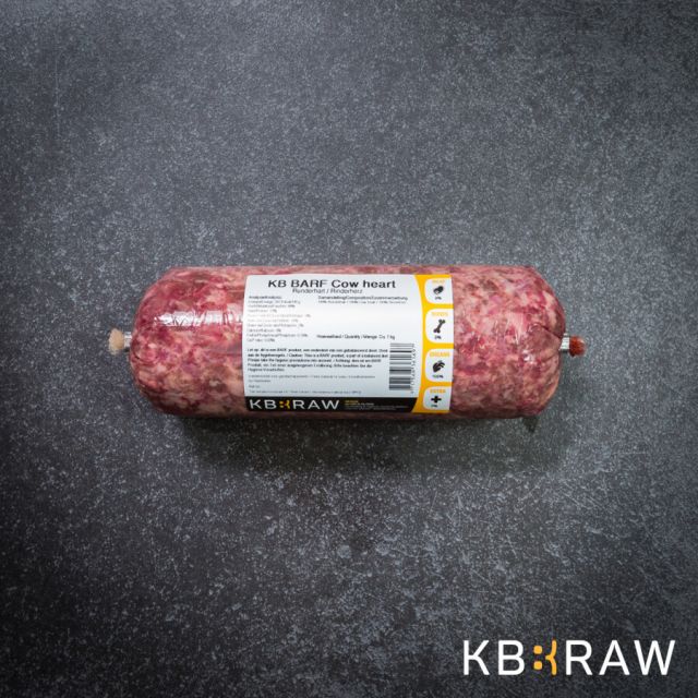 KB barf Gemalen Runderhart -1 kg 