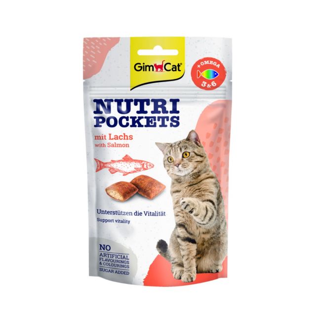 Gimcat Nutri Pockets Zalm -60 gram