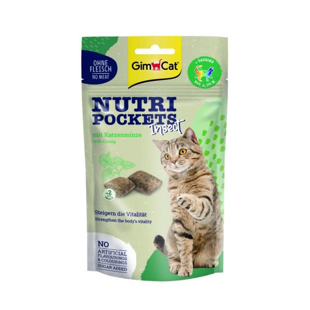 Gimcat Nutri Pockets Insect & kattenkruid -60 gram