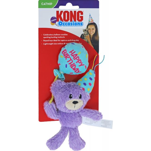 KONG Cat Occasions Birthday Teddy -18x13 cm 