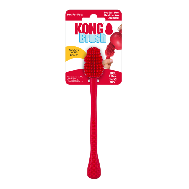 KONG Schoonmaak Borstel Rood
